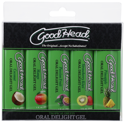 GoodHead Oral Delight Gel Tropical Fruits - 5 Pack, 1 fl. oz. - Thorn & Feather