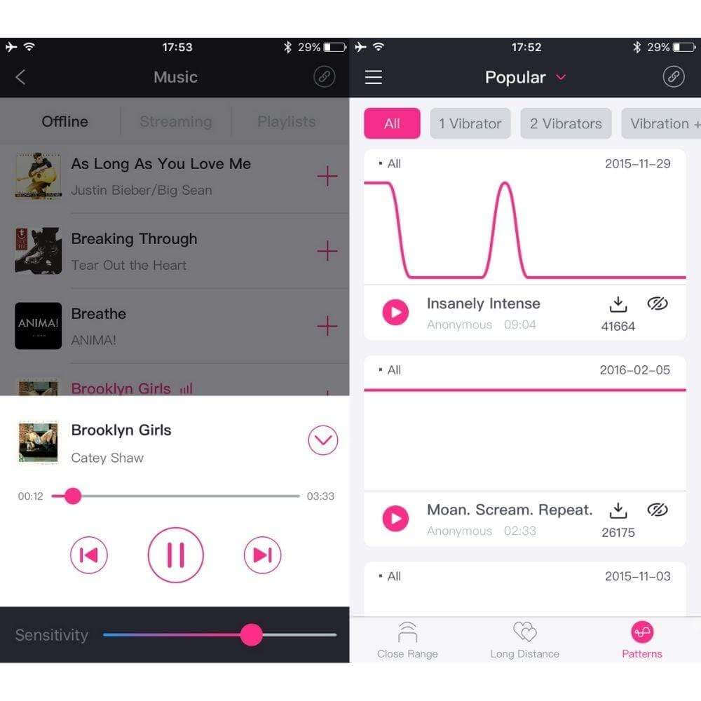 Lovense Lush 2 Bluetooth Wearable Vibrator - Pink - Thorn & Feather