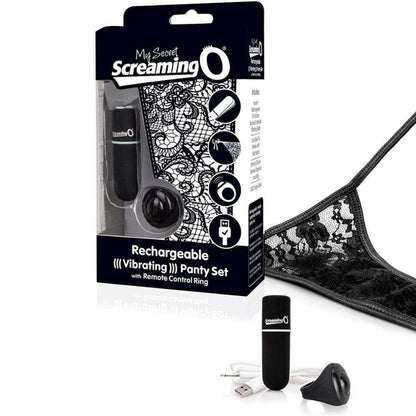 My Secret Rechargeable Remote Control Panty Vibe - Black - Thorn & Feather