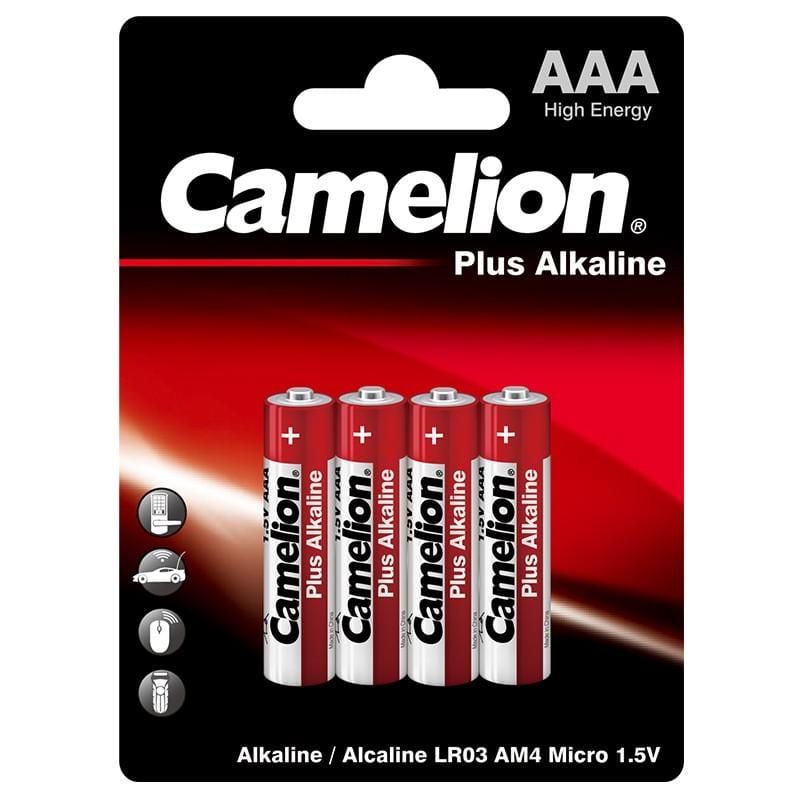 Camelion AAA Alkaline Batteries - 4 Per Pack - Thorn & Feather