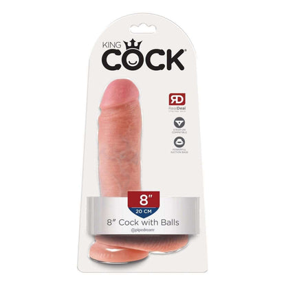 King Cock 8" Cock with Balls - Flesh - Thorn & Feather