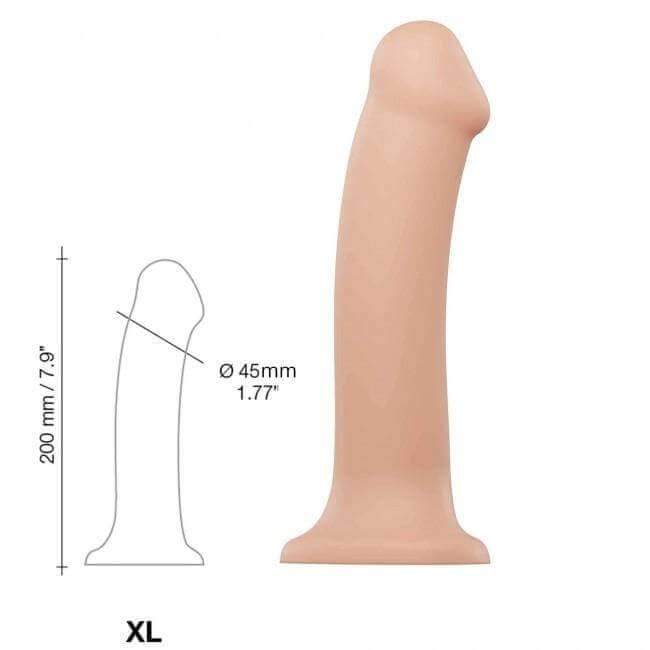Semi-Realistic Dual Density Bendable Dildo - Flesh - Thorn & Feather Sex Toy Canada