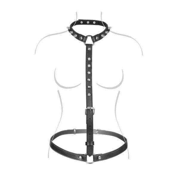 Spiked Bust Harness - Thorn & Feather