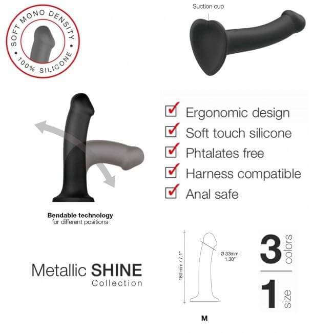 Mono Density Metallic Shine Dildo - Thorn & Feather Sex Toy Canada