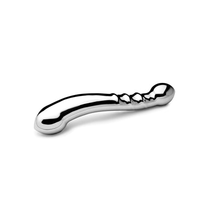 J Curve Silver Twister Steel G Spot Anal Dildo - Thorn & Feather