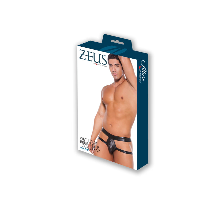 Zeus Wet Look Brief Style Jock Strap - O/S - Thorn & Feather Sex Toy Canada