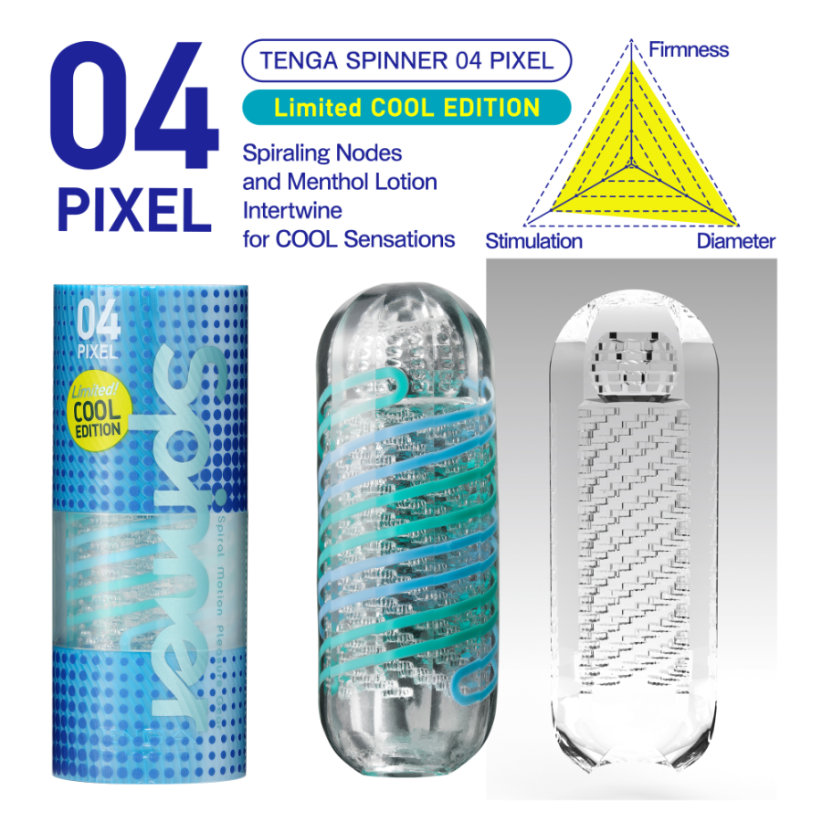 Tenga Spinner Cool Edition - 04 PIXEL - Thorn & Feather Sex Toy Canada