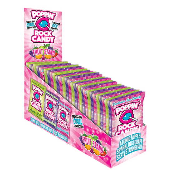 Popping Rock Candy Oral Sex Candy Bundle - Fruit Stand, 36 Pack - Thorn & Feather