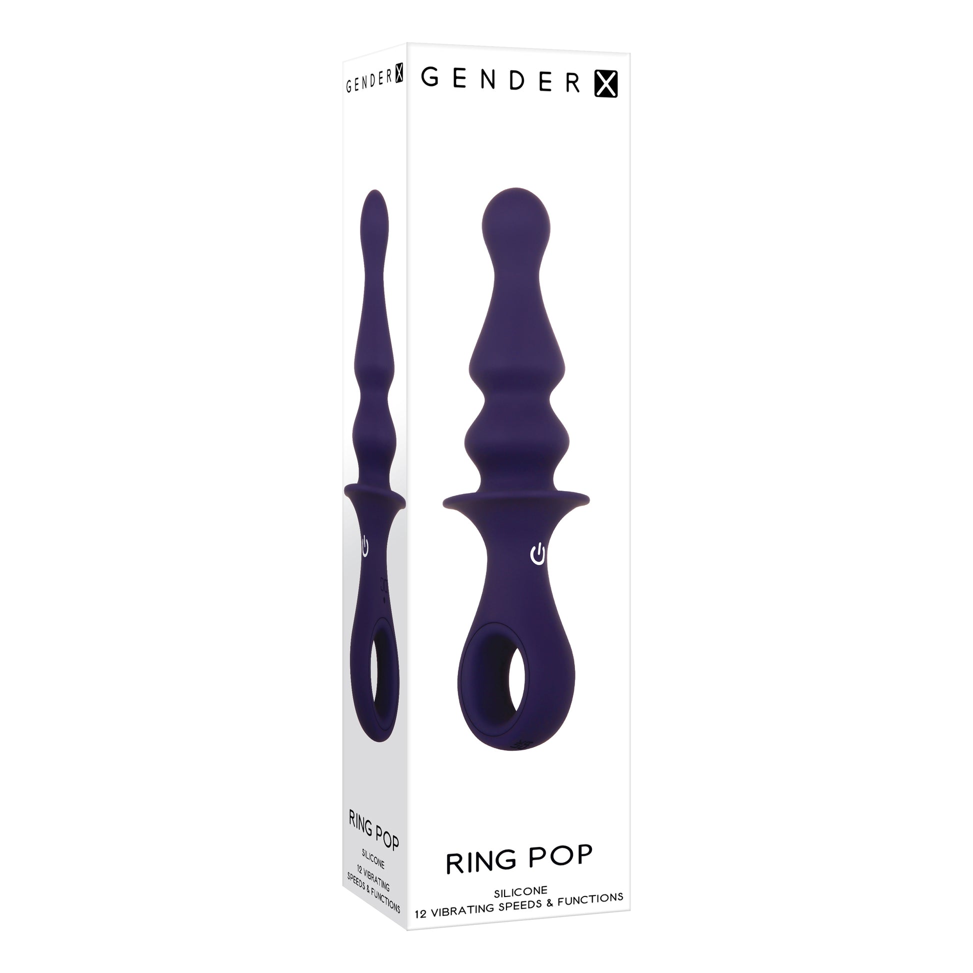 Silicone Rechargeable Ring Pop - Purple - Thorn & Feather Sex Toy Canada