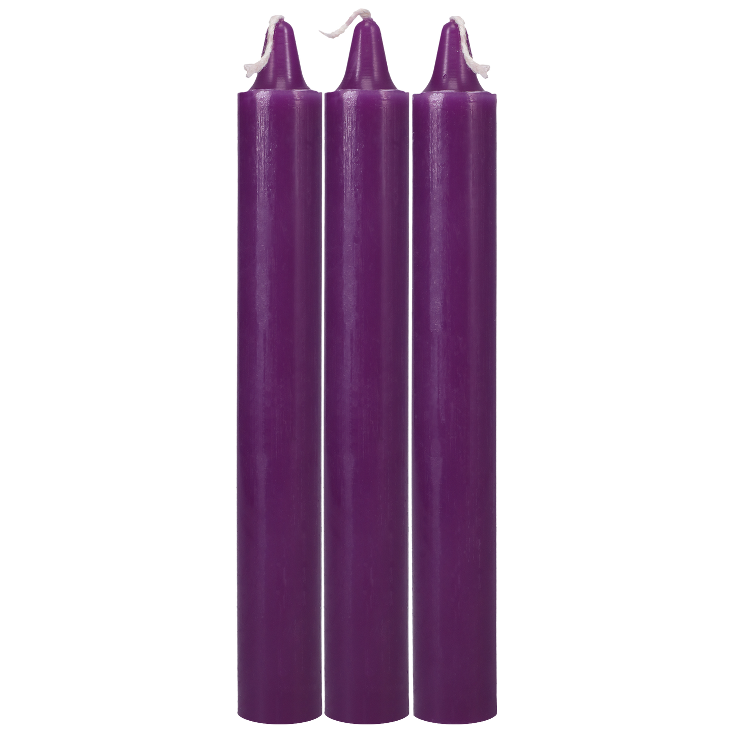 Japanese Drip Candles - Set of 3, Purple - Thorn & Feather