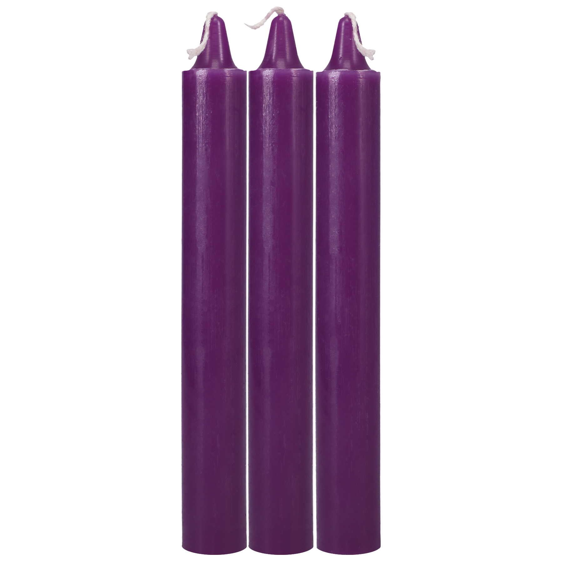 Japanese Drip Candles - Set of 3, Purple - Thorn & Feather