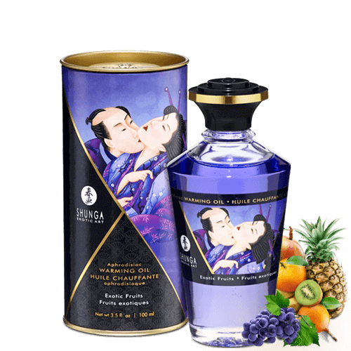 Shunga Warming Massage Oils - 100 ml / 3.5 fl. oz. - Thorn & Feather