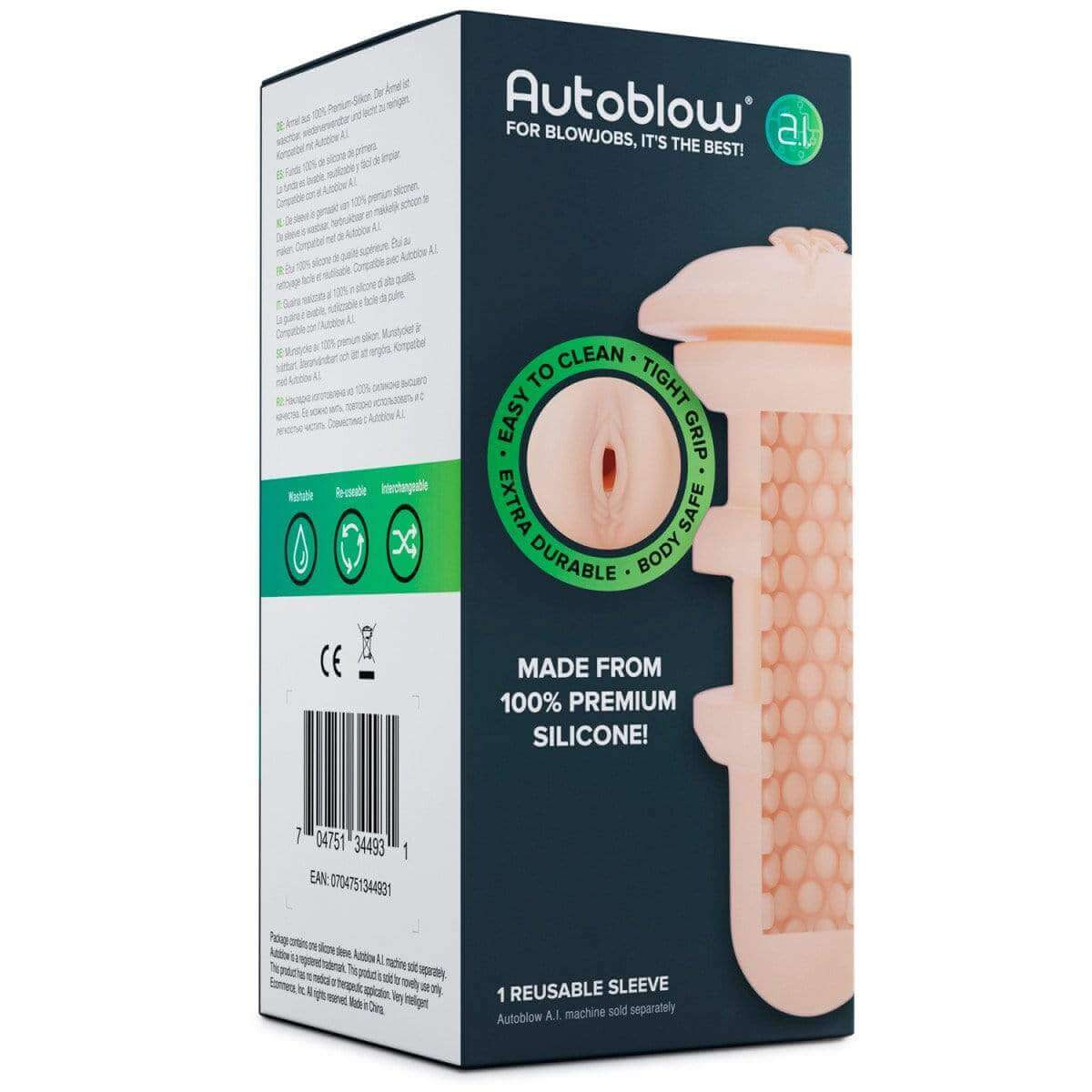 Autoblow A.I. Standard Replacement Sleeve - Thorn & Feather Sex Toy Canada