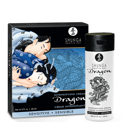 Shunga Dragon™ Sensitive Intensifying Cream For Couple - 60 ml / 2 fl. oz. - Thorn & Feather