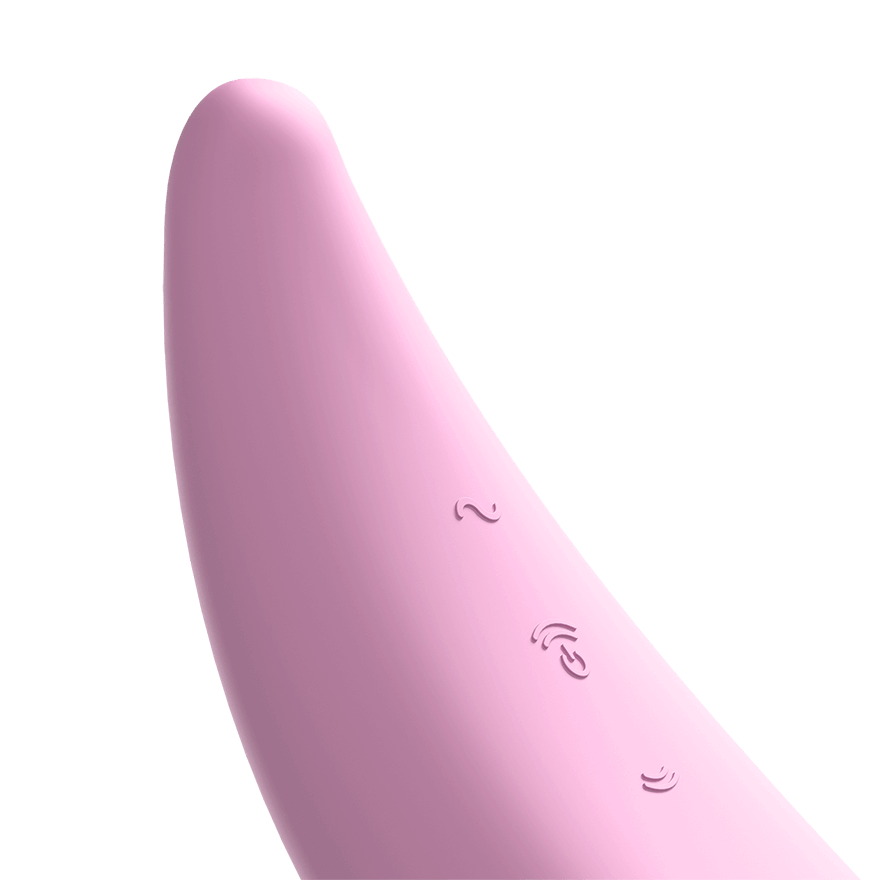 Satisfyer Curvy 3+ Air Pulse Stimulator - Pink - Thorn & Feather Sex Toy Canada