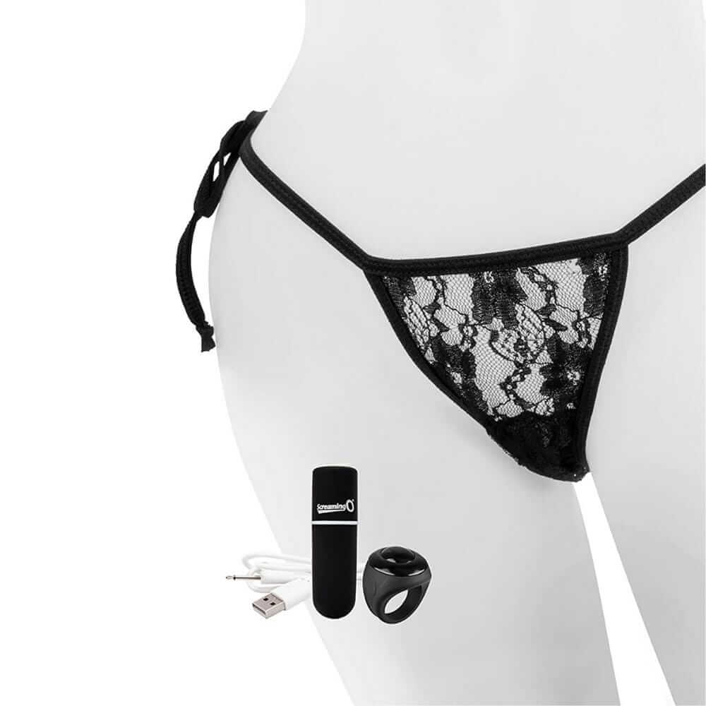 My Secret Rechargeable Remote Control Panty Vibe - Black - Thorn & Feather Sex Toy Canada