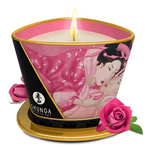 Shunga Caress Candlelight Massage Candle - 170ml / 5.7 oz. - Thorn & Feather Sex Toy Canada