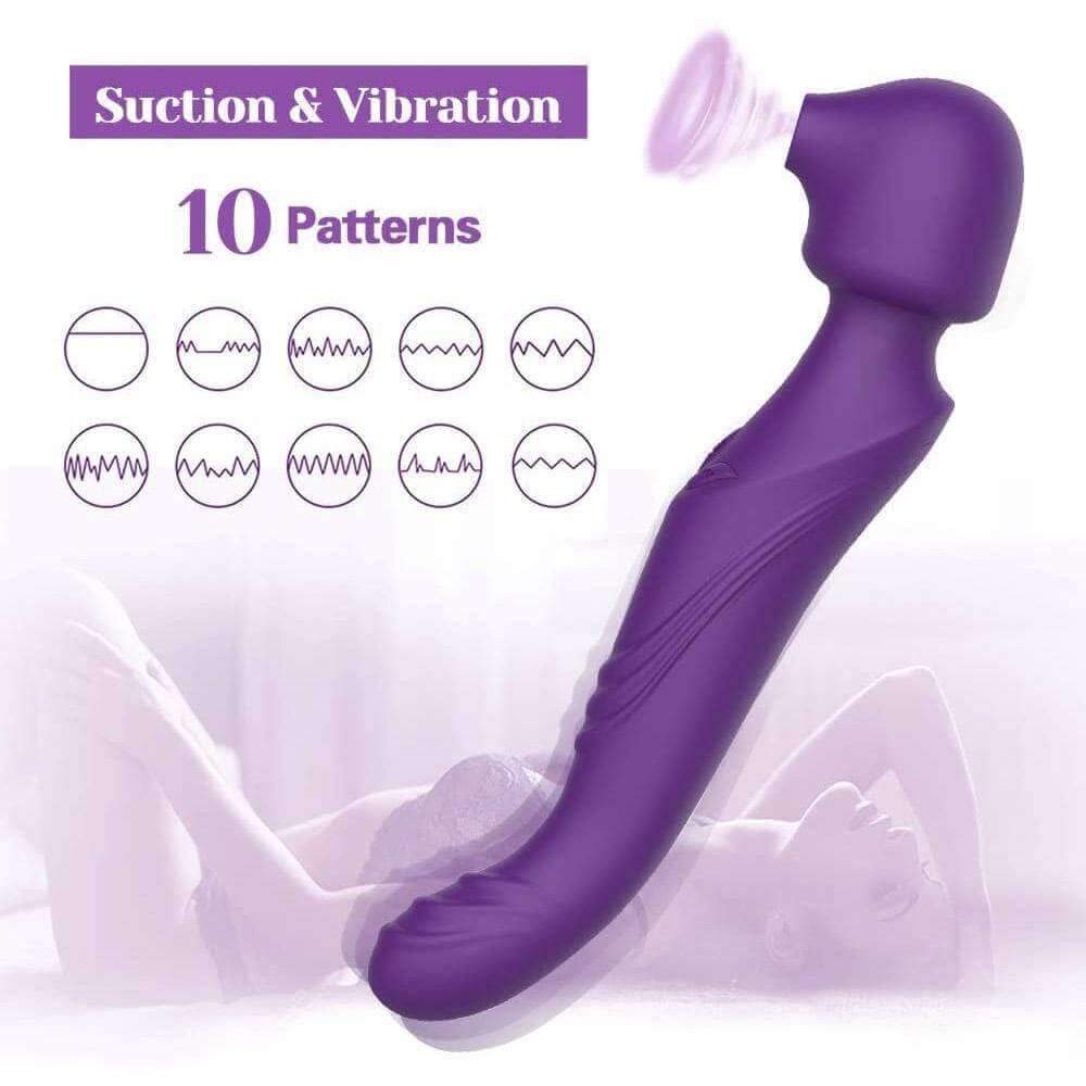 Tracy's Dog G Spot Clitoral Sucking Dual Vibrator - Purple - Thorn & Feather Sex Toy Canada
