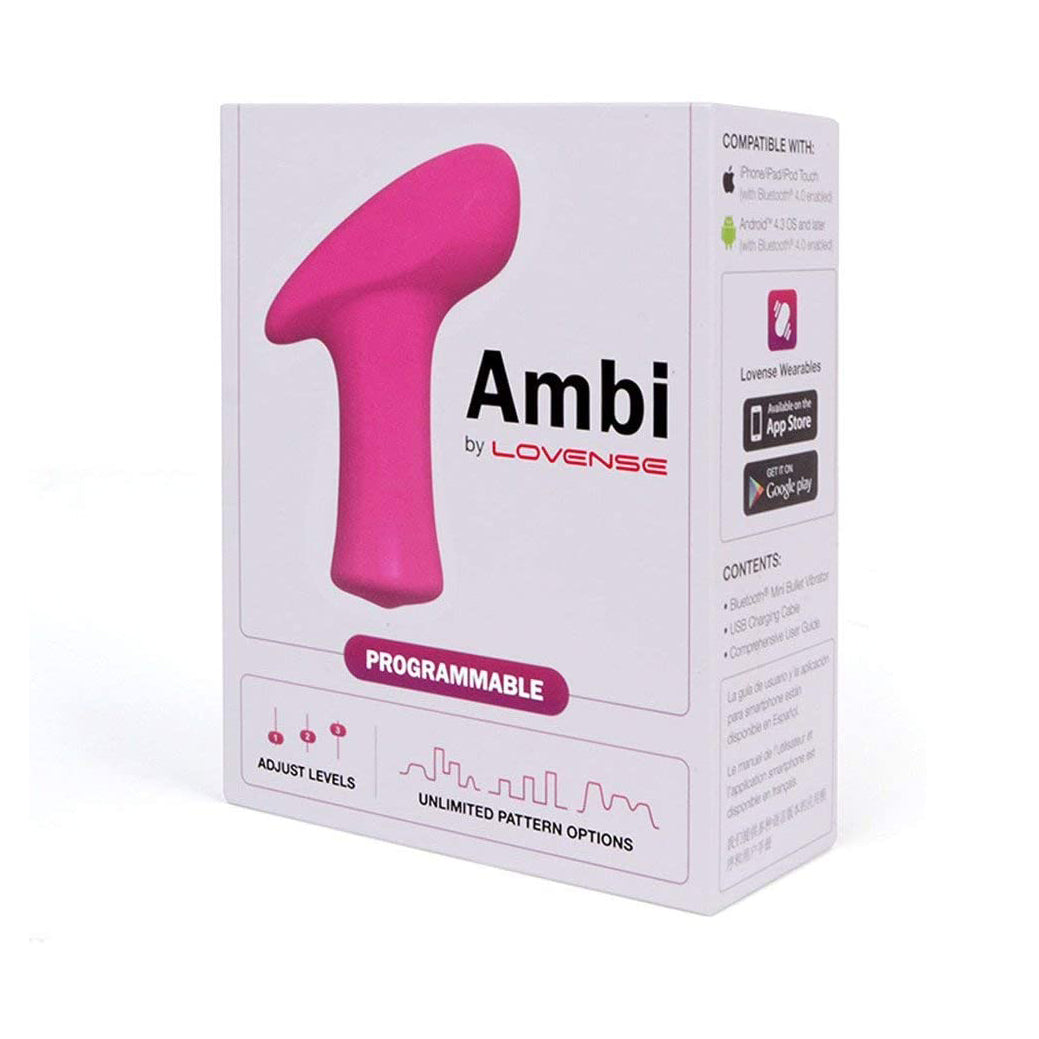 Lovense Ambi Bluetooth Bullet Vibrator - Pink - Thorn & Feather