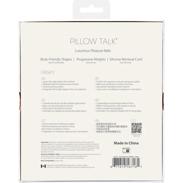 Pillow Talk Frisky Kegel Balls - Thorn & Feather