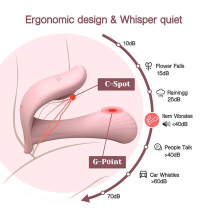 Wearable Panty Vibrator with Wireless - Pink - Thorn & Feather