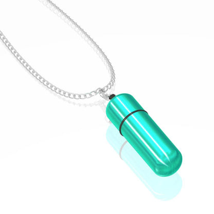 Power Bullet MiVibe Bullet Vibrator Necklace - Teal - Thorn & Feather