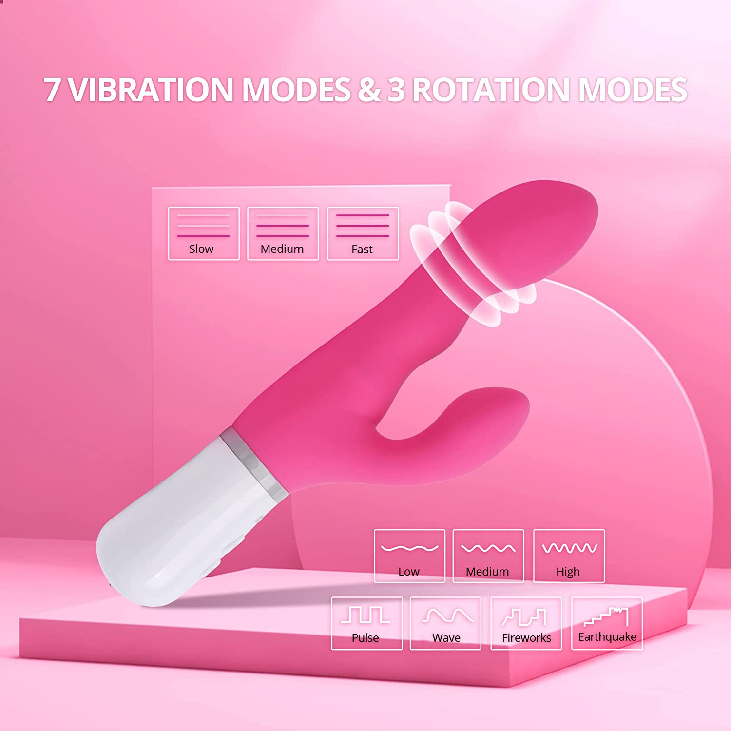 Lovense Nora Bluetooth Rabbit Vibrator - Pink - Thorn & Feather