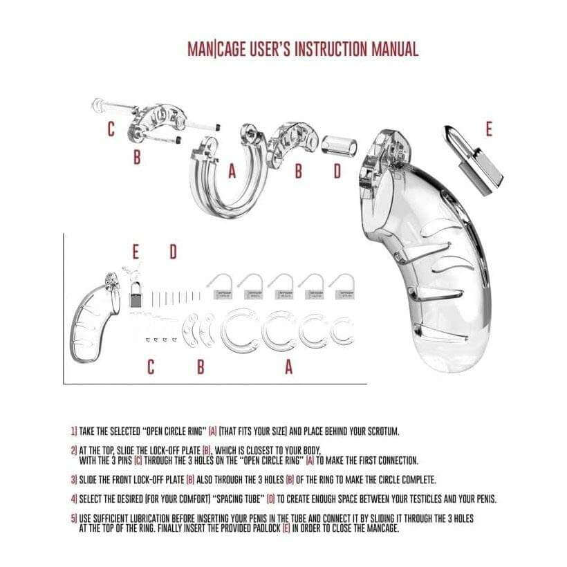 Mancage Model 2 Chastity 3.5 Inch Cock Cage - Thorn & Feather