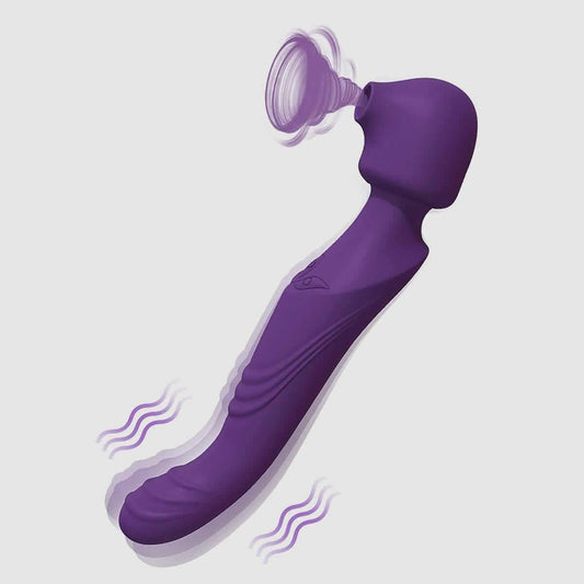 Tracy's Dog G Spot Clitoral Sucking Dual Vibrator - Purple - Thorn & Feather