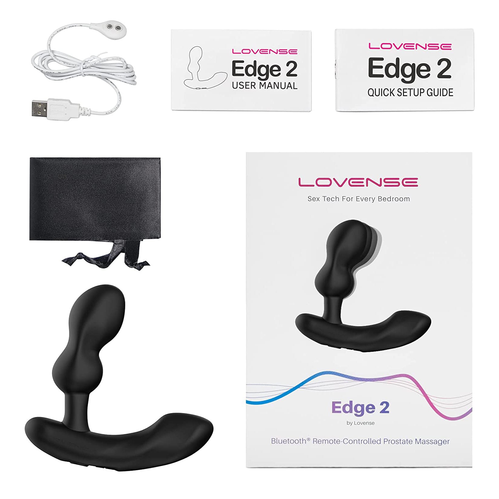 Lovense Edge 2 Bluetooth Prostate Massager - Thorn & Feather
