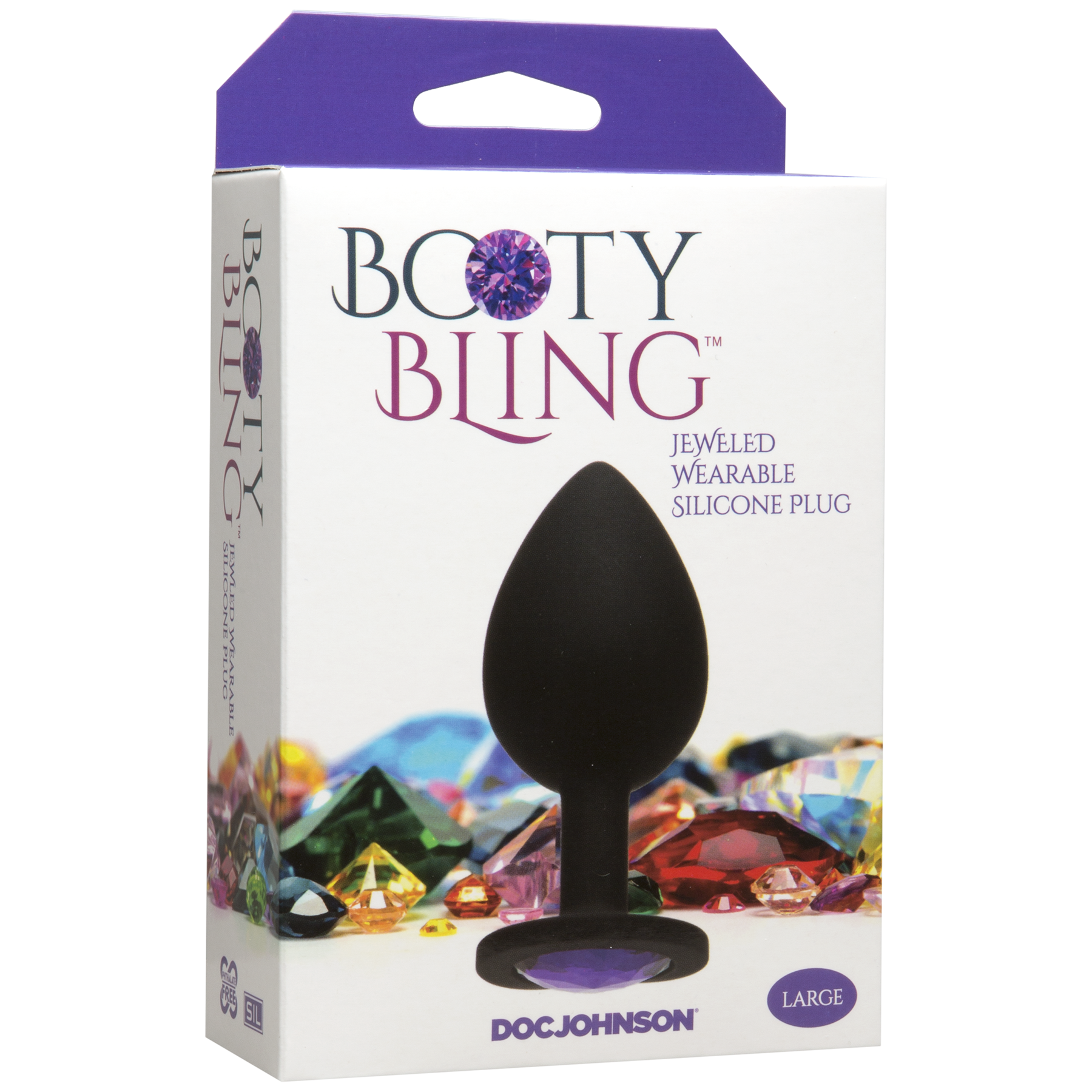 Booty Bling Plug - Purple, Large - Thorn & Feather