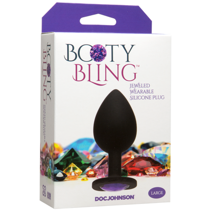 Booty Bling Plug - Purple, Large - Thorn & Feather