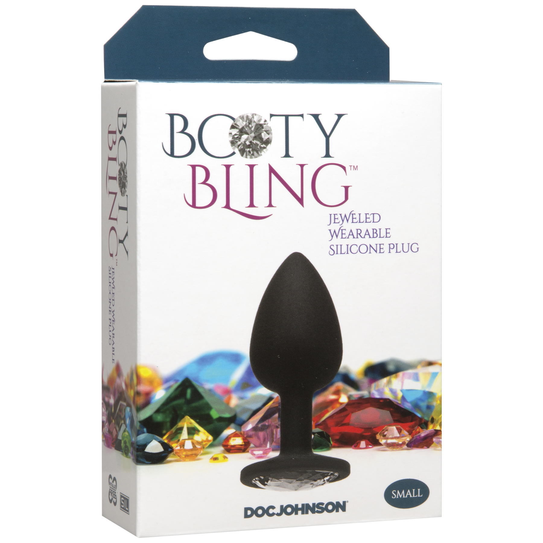 Booty Bling Plug - Silver, Small - Thorn & Feather Sex Toy Canada