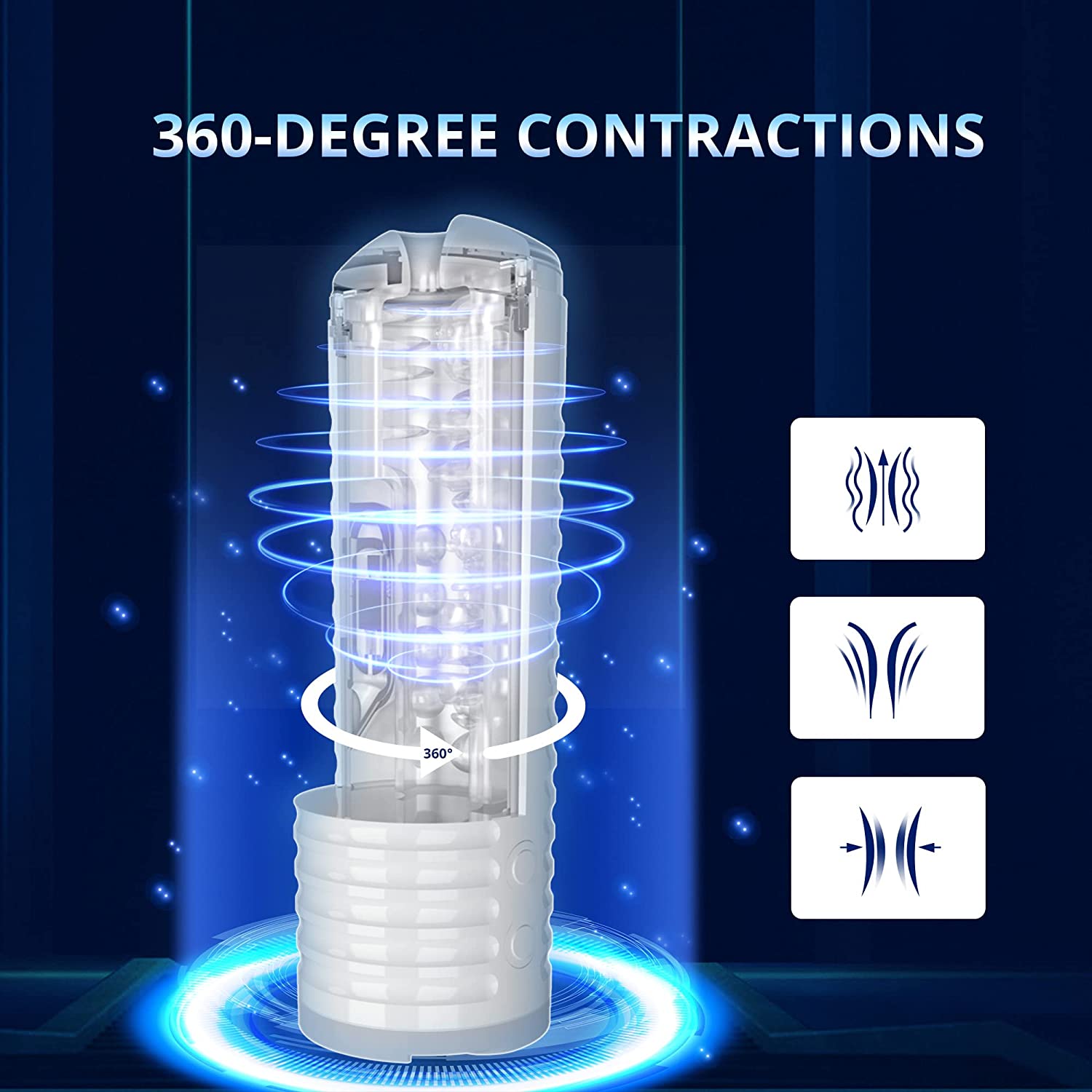 Lovense Max 2 Bluetooth Male Masturbator - White - Thorn & Feather