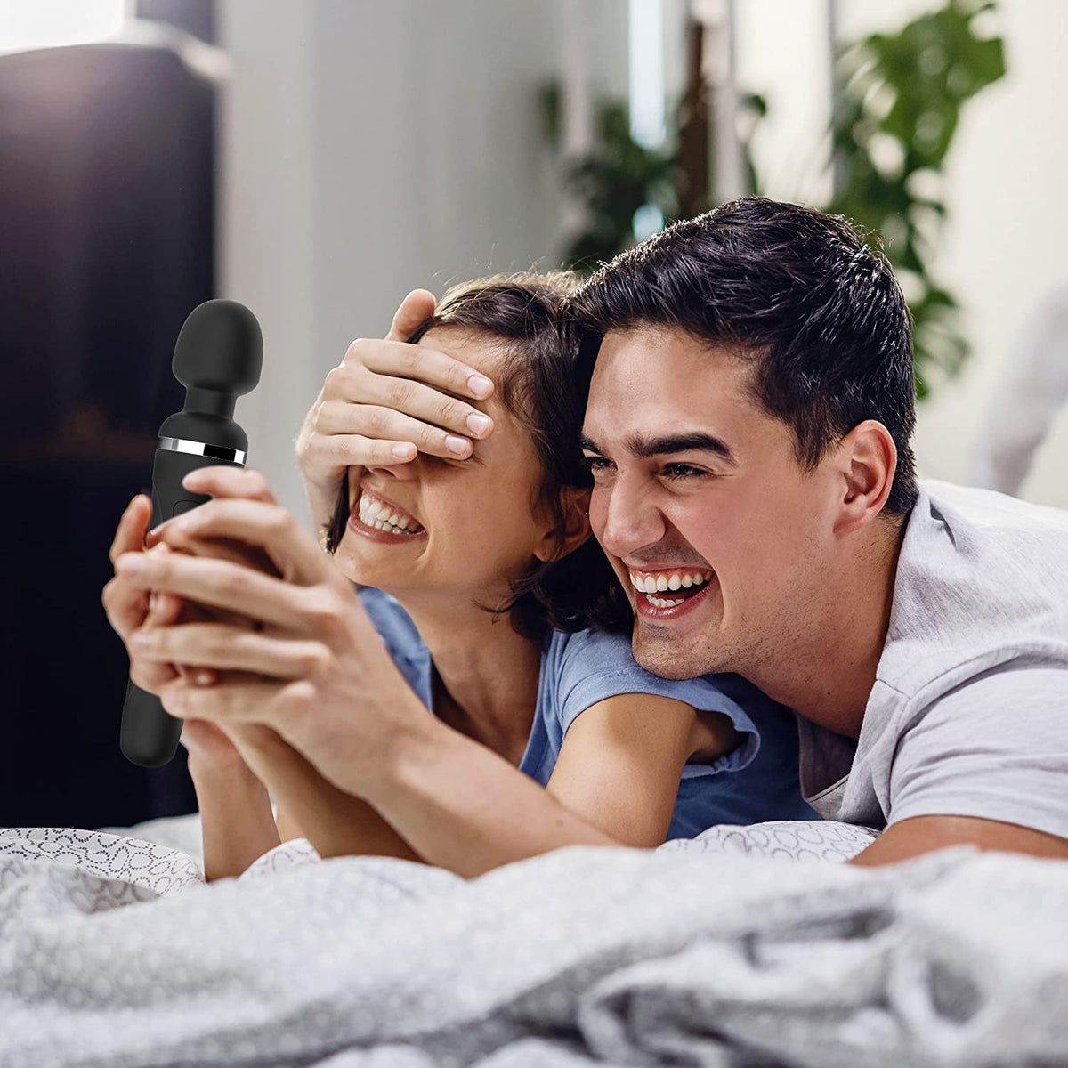 Lovense Domi 2 Bluetooth Wand - Black - Thorn & Feather