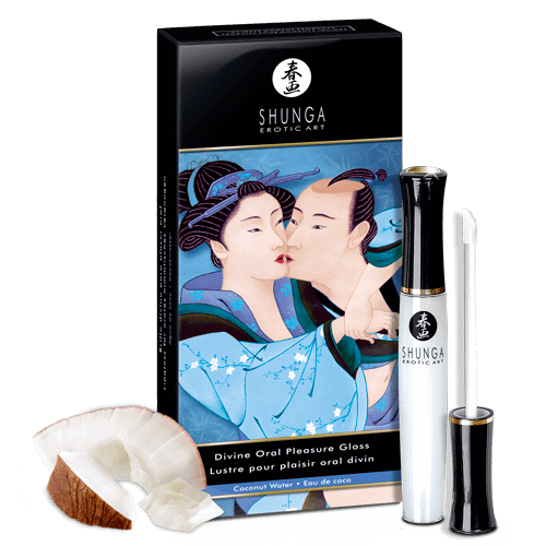 Shunga Divine Oral Pleasure Lip Gloss - 10 ml / 0.33 fl. oz. - Thorn & Feather Sex Toy Canada
