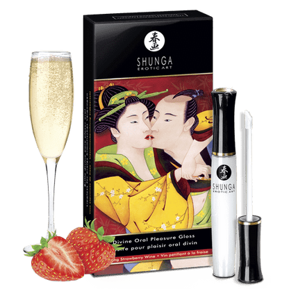 Shunga Divine Oral Pleasure Lip Gloss - 10 ml / 0.33 fl. oz. - Thorn & Feather