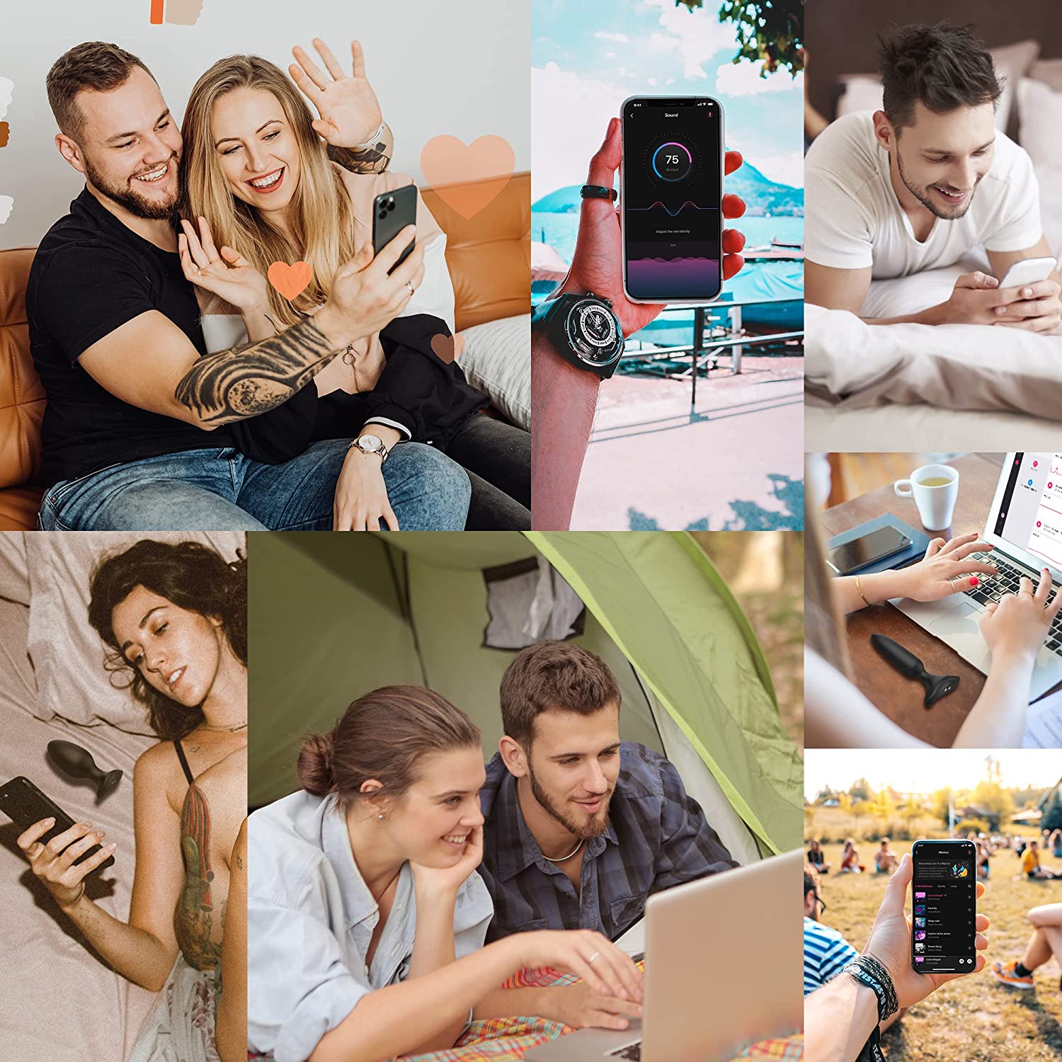 Lovense Hush 2 App-controlled Vibrating Butt Plug - 2.25 Inch - Thorn & Feather