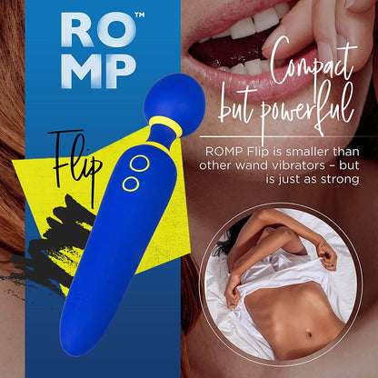Romp Flip Wand Massager - Blue - Thorn & Feather
