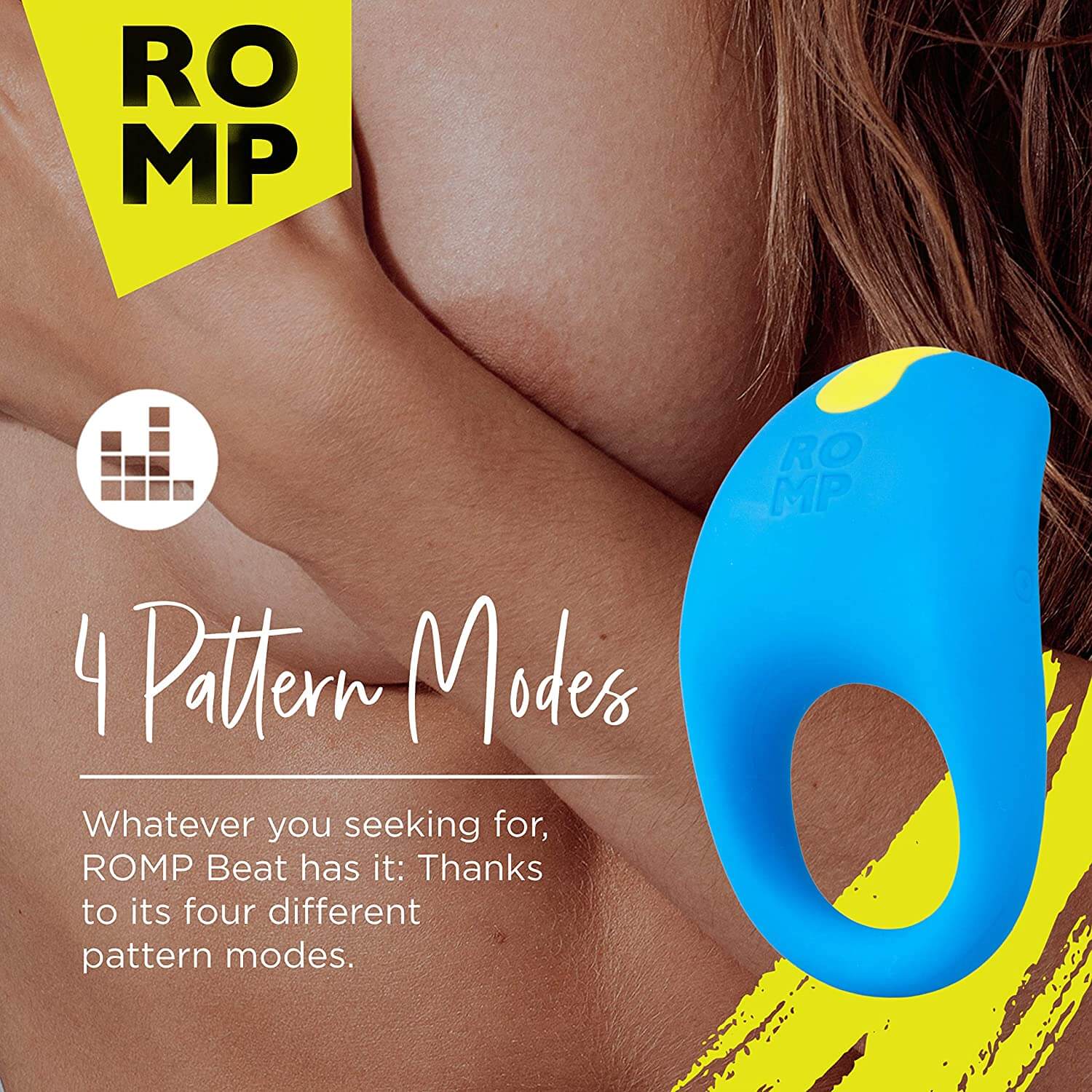 Romp Juke Vibrating Cock Ring - Blue - Thorn & Feather Sex Toy Canada