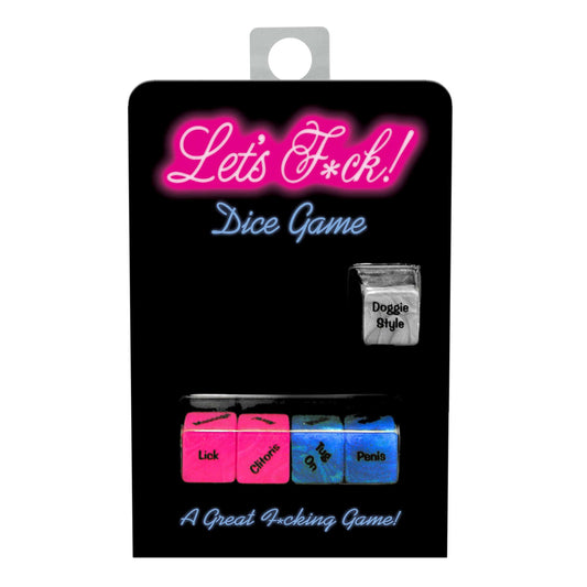 Romance Games - Lets F*ck Dice - Thorn & Feather Sex Toy Canada