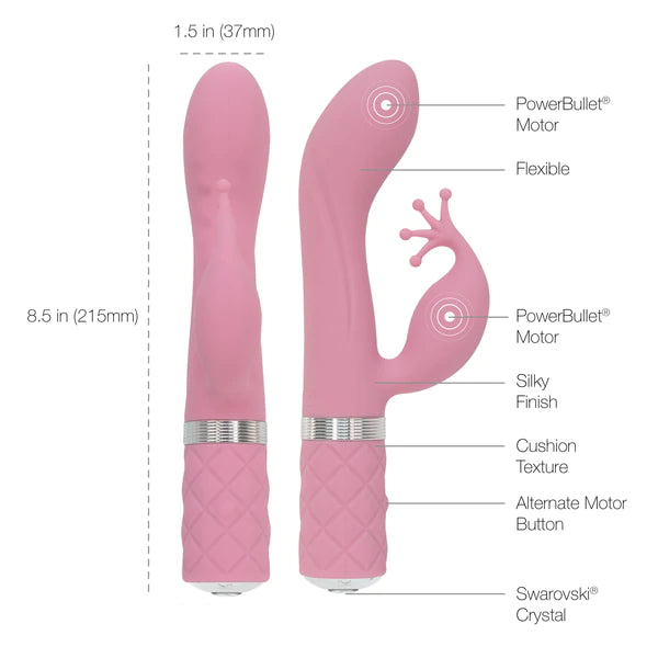Pillow Talk Kinky - Dual Massager - Pink - Thorn & Feather