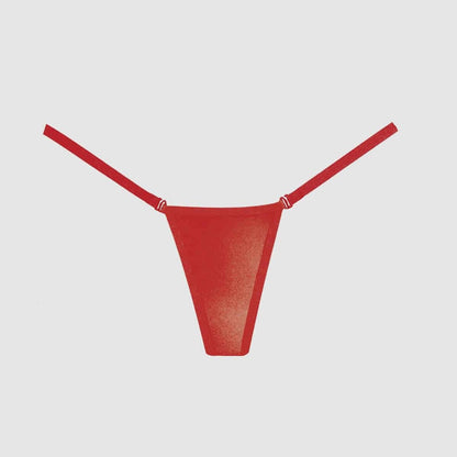 Between the Cheats Wetlook Panty - Red, One Size - Thorn & Feather
