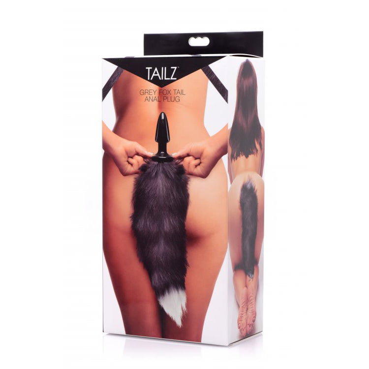 Fox Tail Anal Plug - Black - Thorn & Feather