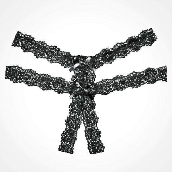 Allure Adore Southern Rhapsody Panty - Black, One Size - Thorn & Feather
