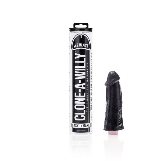Clone a Willy DIY Vibrating Silicone Penis - Jet Black - Thorn & Feather