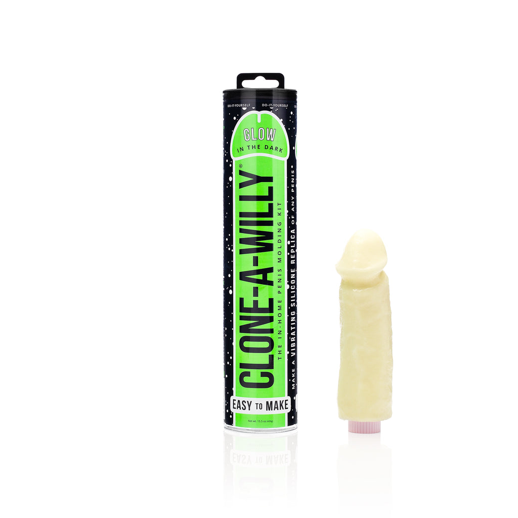 Clone a Willy DIY Vibrating Silicone Penis - Glow in the Dark Green - Thorn & Feather