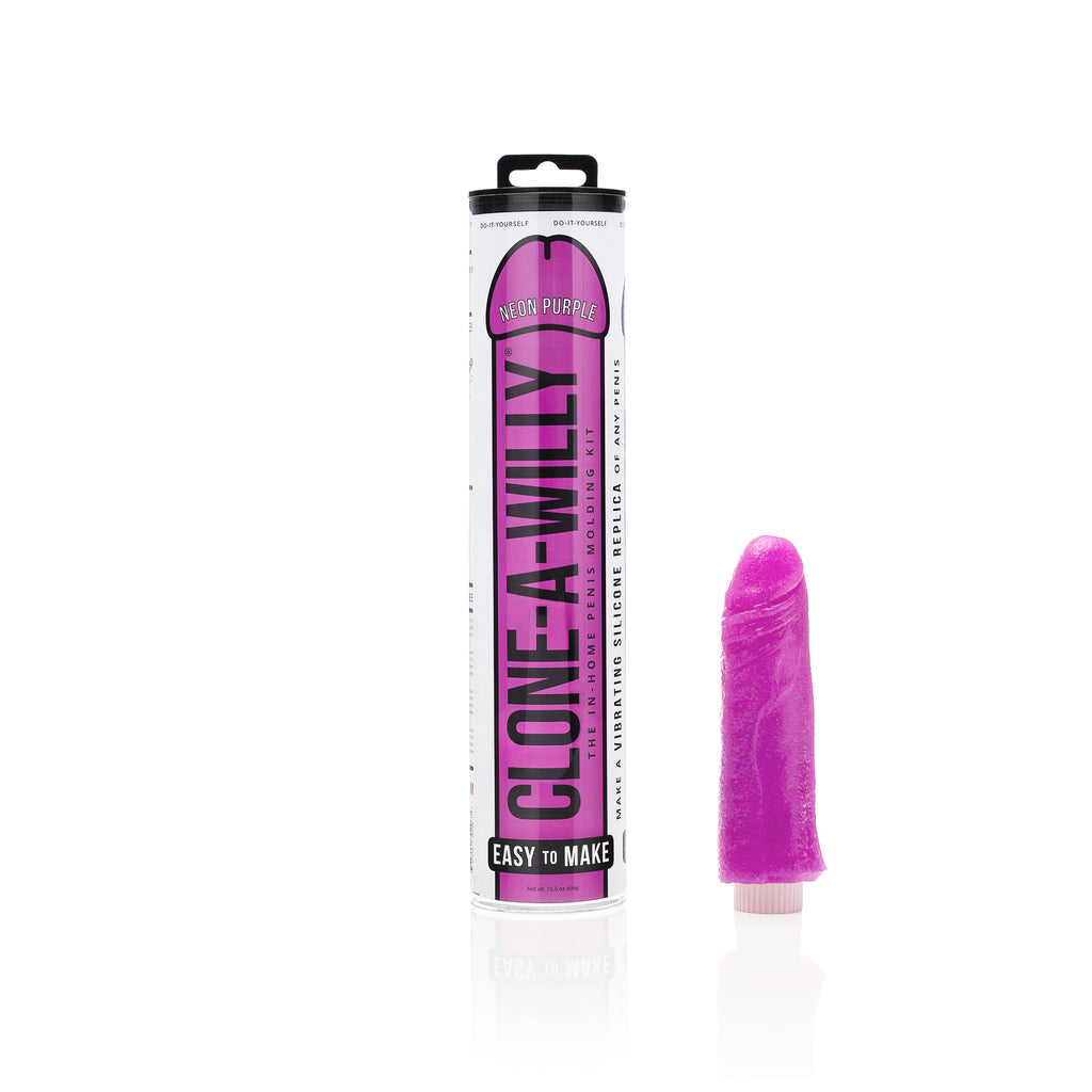 Clone a Willy DIY Vibrating Silicone Penis - Neon Purple - Thorn & Feather Sex Toy Canada