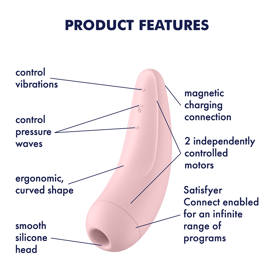Satisfyer Curvy 2+ Air Pulse Stimulator - Thorn & Feather