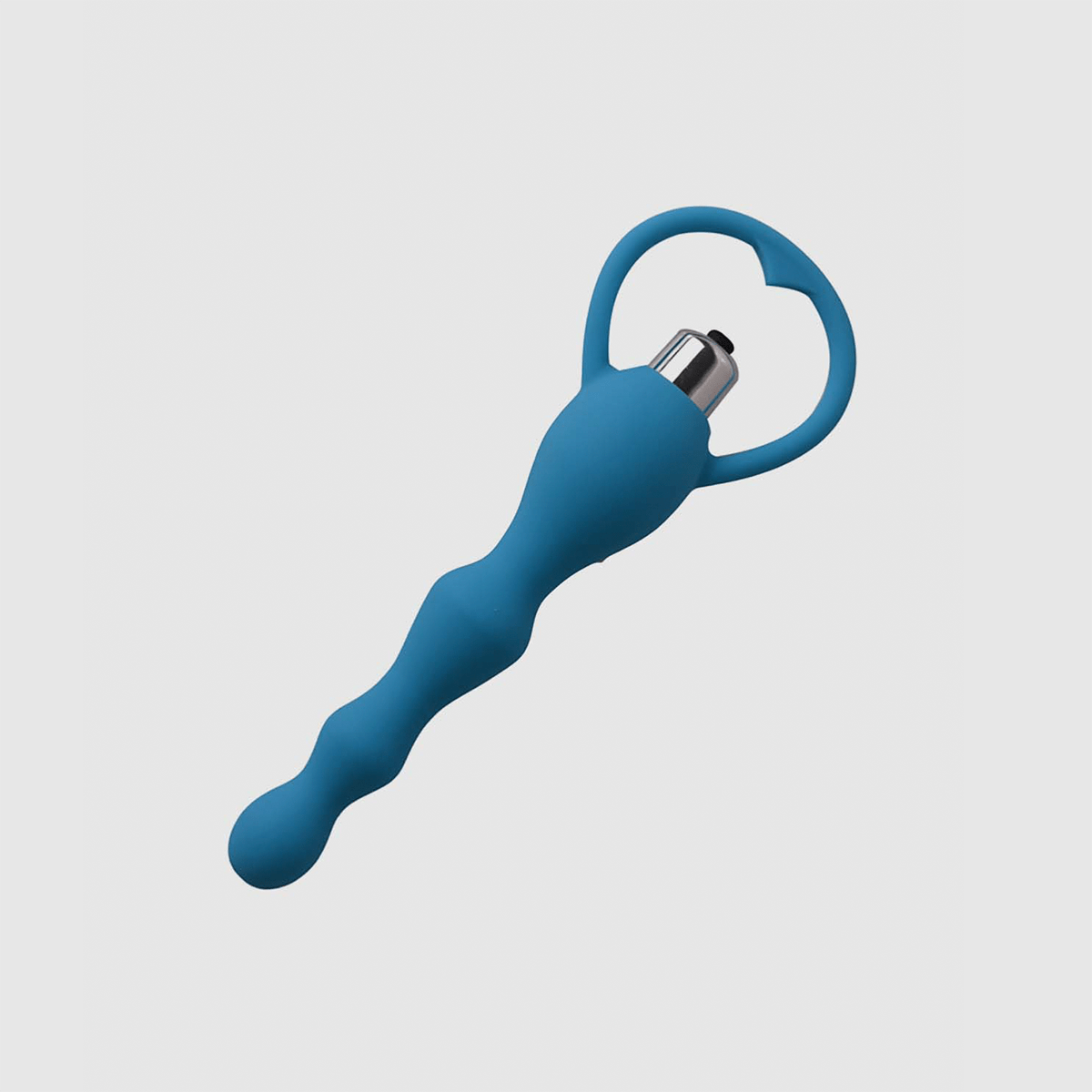 T&F Versatile 10-Speed Vibrating Anal Beads - Blue - Thorn & Feather